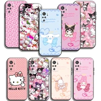 hello kitty 2022 cute phone cases for xiaomi redmi 10 note 10 10 pro 10s redmi note 10 5g carcasa soft tpu funda