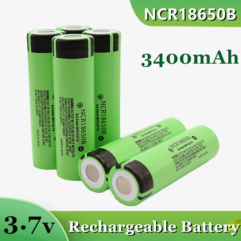 

Литий-ионный аккумулятор NCR18650B, 100% в, 3,7 мАч