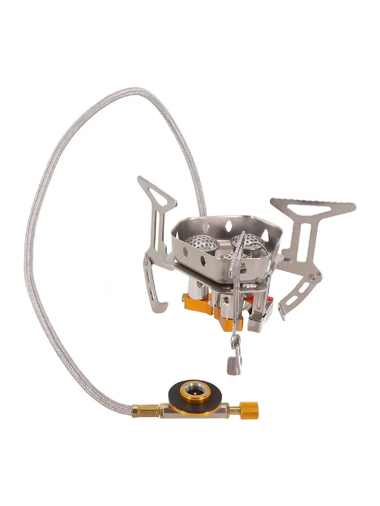 Газовая плита для кемпинга горелка 5800 Вт регулируемая с тремя конфорками