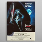 GX168, крик 2022, персонаж из фильма ужасы, плакат на холсте, печать, подарок, Картина на холсте, Настенная картина, картина для гостиной, спальни, домашний декор