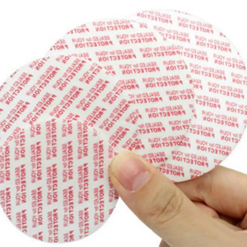 

100Pcs/lot Self-adhesive Foam Press Seal Cap Liners Cosmetic Jar Bottle Pot Foam Safety Tamper Food Gasket Seals Pad 20mm-38mm