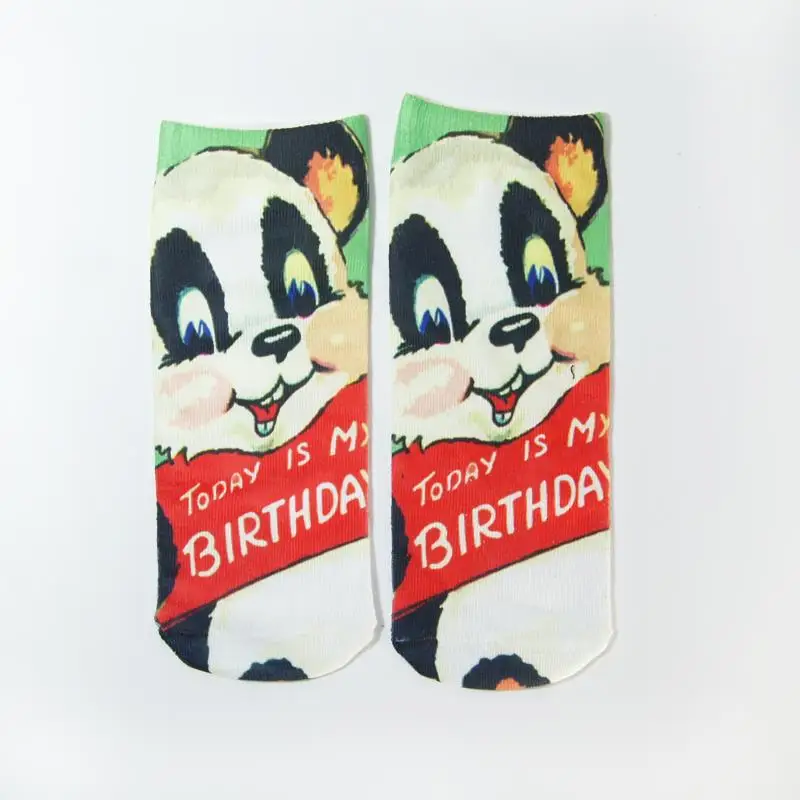 

PLUFR-S women Different Lace socks short cotton Ankle Socks printed