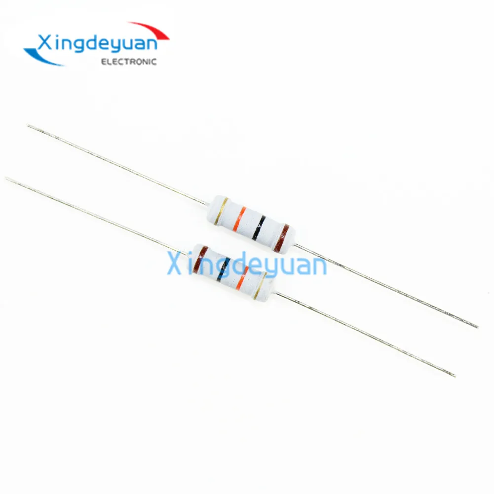 

20pcs 2W Metal Oxide Film Resistor 5% 1R 10M 100R 220R 330R 1K 2.2K 3.3K 4.7K 10K 22K 47K 100K 1M 10 100 220 330 Ohm Carbon Film