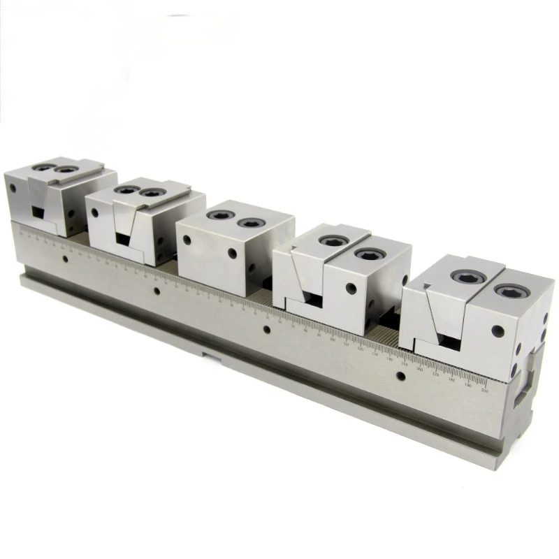 

Multiple clamp vice in row for CNC machine