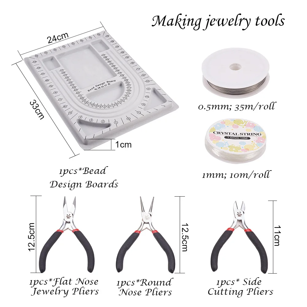 Popular DIY Handmade Jewelry Pliers Tool Set Diy Lady Tool Kit Earrings Materials Pack Wholesale Jewellery Making Supplies