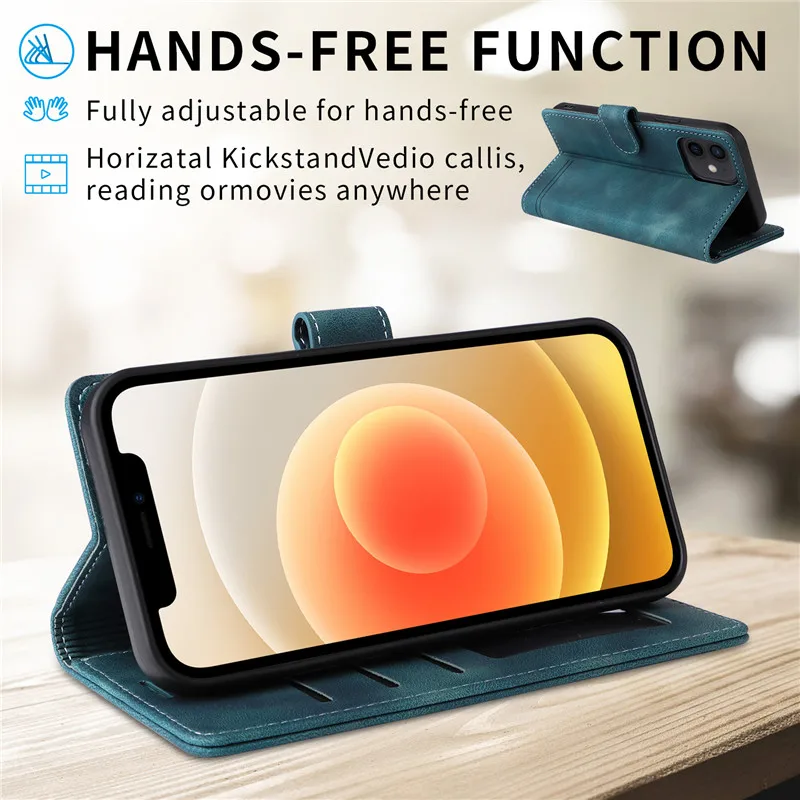 Matte Leather Case For iPhone 14 Pro Max Wallet Flip Cover For iPhone14 Plus 13 12 Pro 14pro Max Mini Phone Protective Bags