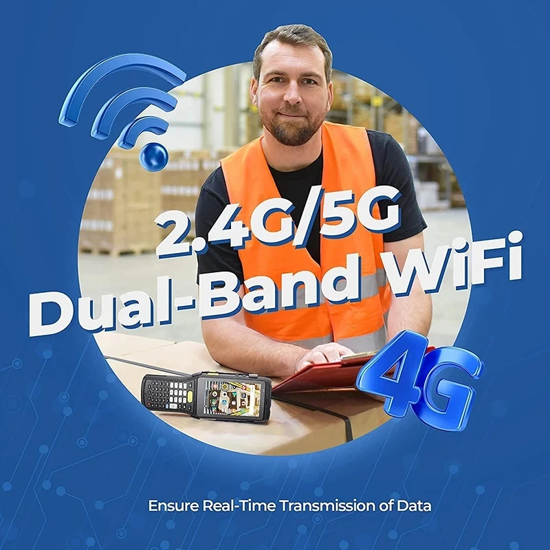 Прочный портативный терминал PDA на Android 11 с 4G LTE, 64 ГБ памяти, сканером штрих-кодов 1D2D и считывателем UHF RFID для сбора данных на местах обслуживания C61 (art.: 3920dc6c7aa3e) - 3920dc6c7aa3e