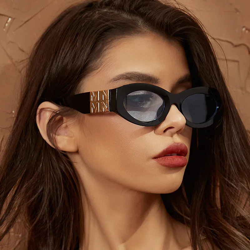 

Oval Sunglasses Women 2022 Luxury Brand Y2k Fashion Box Trending Products Vintage Eyewear Glasses for Women