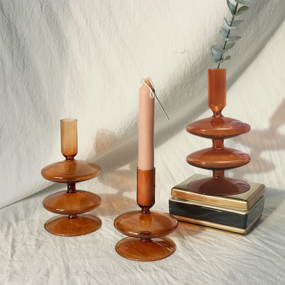 S Flower Vases Candlestick Creative Flower Pots For Wedding Home Modern Living Room Decor Gift