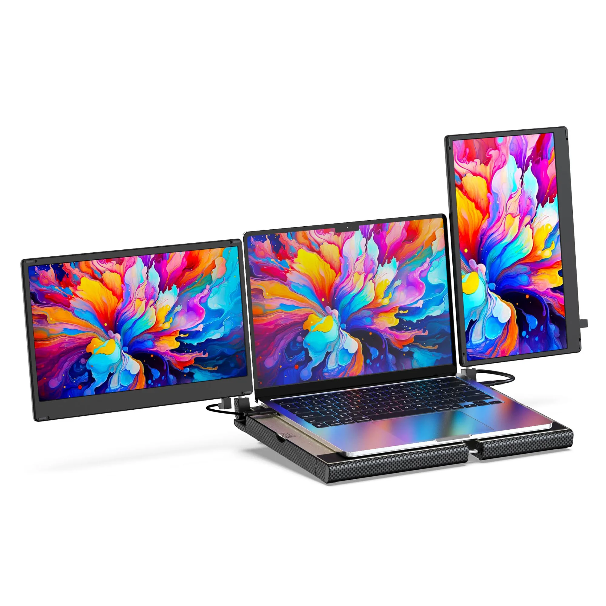 Фото Для Mac/Wins/Chrome 14-дюймовый ЖК-дисплей Plug Play IPS, легко складной, с несколькими дисплеями, USB C, удлинитель экрана ноутбука №1