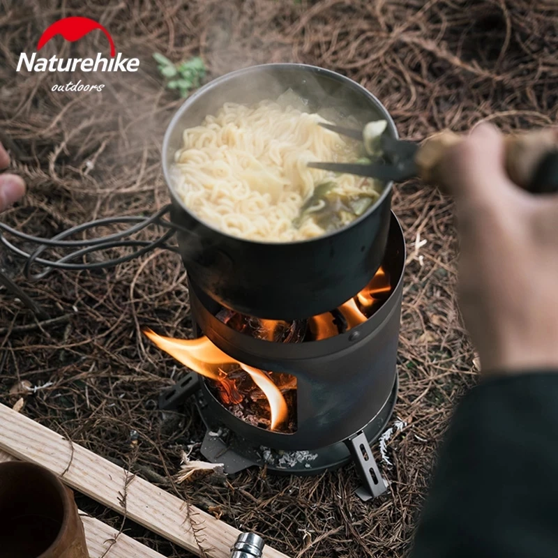 Naturehike 200 г ультра легкая мини-титановая дровяная печь прочный кронштейн уличная