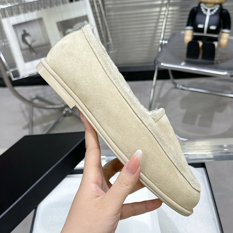 Размер 35–41. Женские лоферы. Новая зимняя обувь из натуральной коровьей замши.