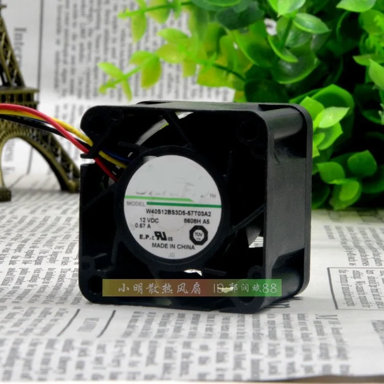 

New original W40S12BS3D5-57T03A2 4028 4cm 12V 0.67A 4-wire PWM cooling fan