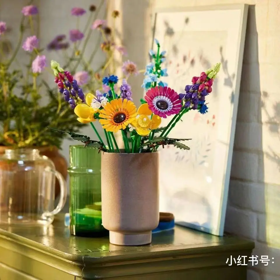 

2023 NEW 10313 Wildflower Bouquet Flowers 10314 Dried Flower Centrepiece Block Brick Toy Plant Botanical Home Decor Gift Adult