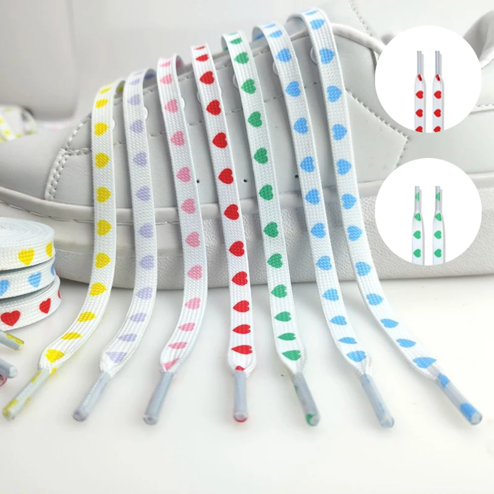 120/140/160cm Stars Moon Sky Blue Smoke Purple Love Shoelaces Sneakers Flat Shoelaces Flat Shoe Laces Strings Elastic Shoelaces