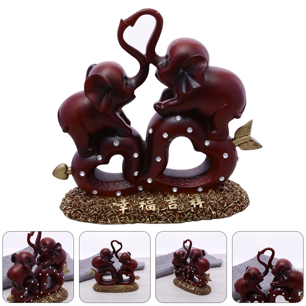 

Пара фигурок в виде слона, уникальное украшение для спальни