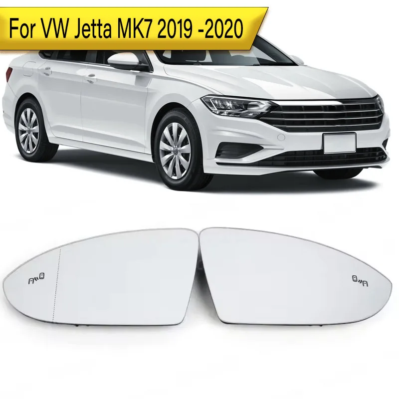 Фото Для VW Jetta MK7 2019 2020 с автоматическим подогревом, предупреждение о слепей пятне, крыло, заднее зеркало, стекло, версия США №1