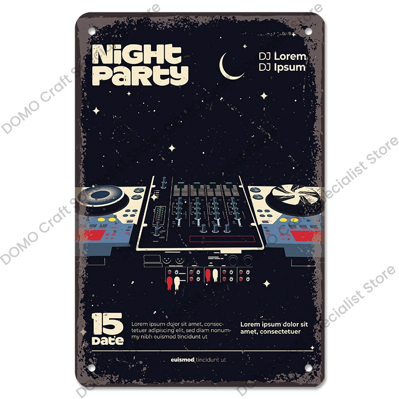 Винтажный металлический постер в стиле рок жестяные знаки металлические