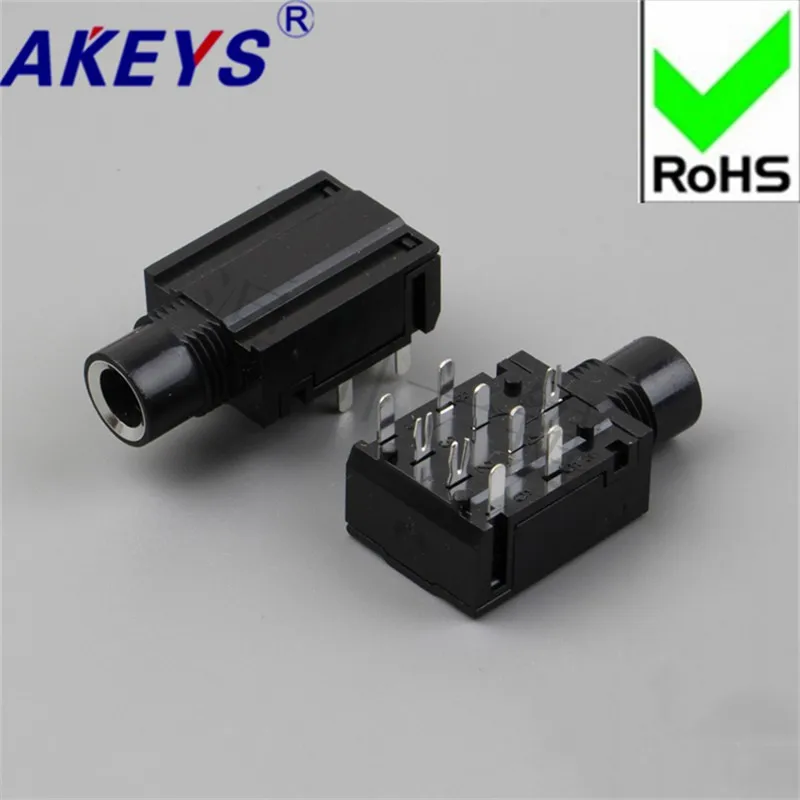 10 шт. разъём для наушников 6 35 мм