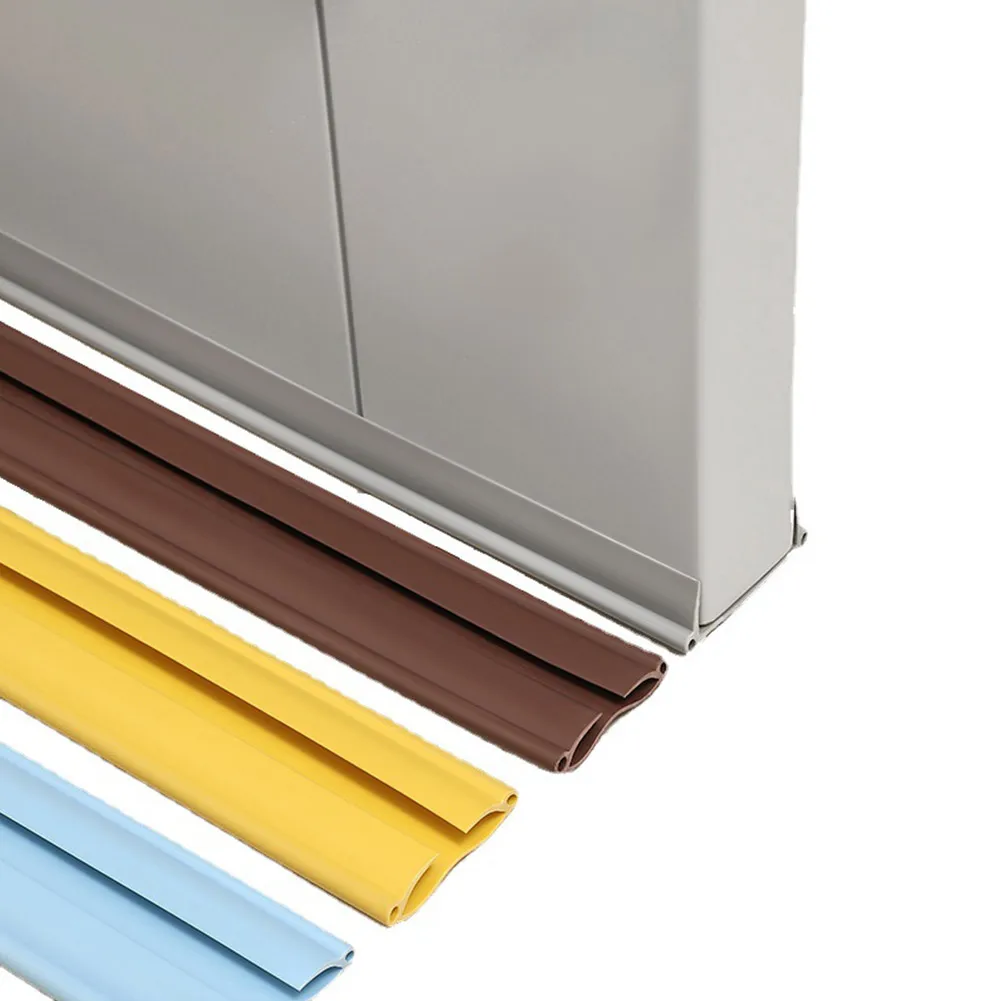 

Waterproof Seal Strip Draught Excluder Stopper Door Bottom Guard Double PVC Seal Dustproof Soundproof Strips Doorstop