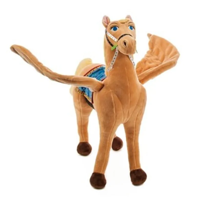 

Kawaii Saffron Pegasus Plush Toys Horse Stuffed Animals 38cm Cute Anime Plushie Kids Toys for Girls Children Birthday Gifts