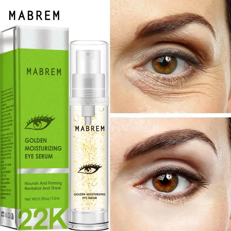 

22k Golden Eye Serum Moisturizing Anti-Wrinkle Anti-Age Hyaluronic Acid Remover Dark Circles Against Puffiness and Bags