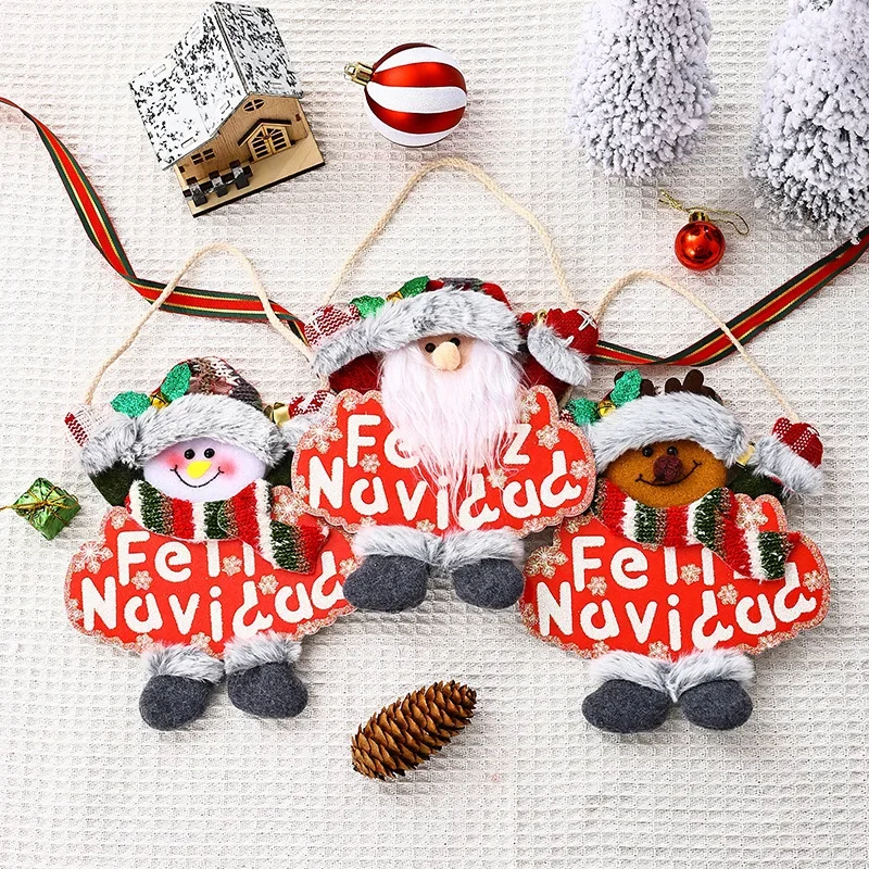 Рождественское украшение маленький кулон с Санта-Клаусом снеговиком оленем