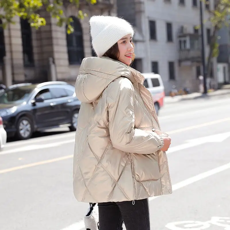 Women's Parkas 2023 New Winter Jacket Warm Coats Padded Jacket Clothes Hooded Thick Down Cotton Coat Female Outwear News S50