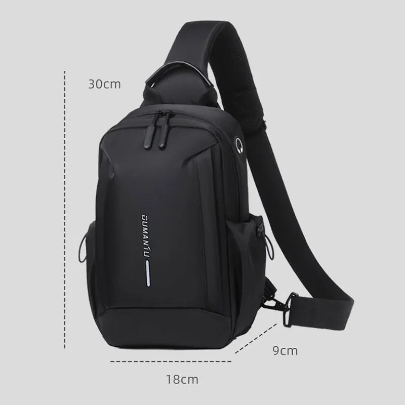 Waterproof Chest Man Bag Gift Bag Sports Shoulder Sling Cross Body Bags Travel Backpack Men Outdoor Commuter Casual Chest Bag