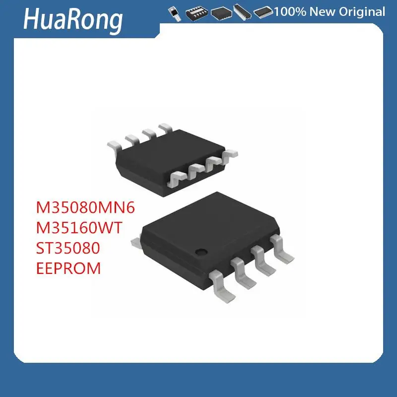 2 шт./партия, M35080MN6 M35080 6 35080 6 M35160WT ST35080 EEPROM SOP8