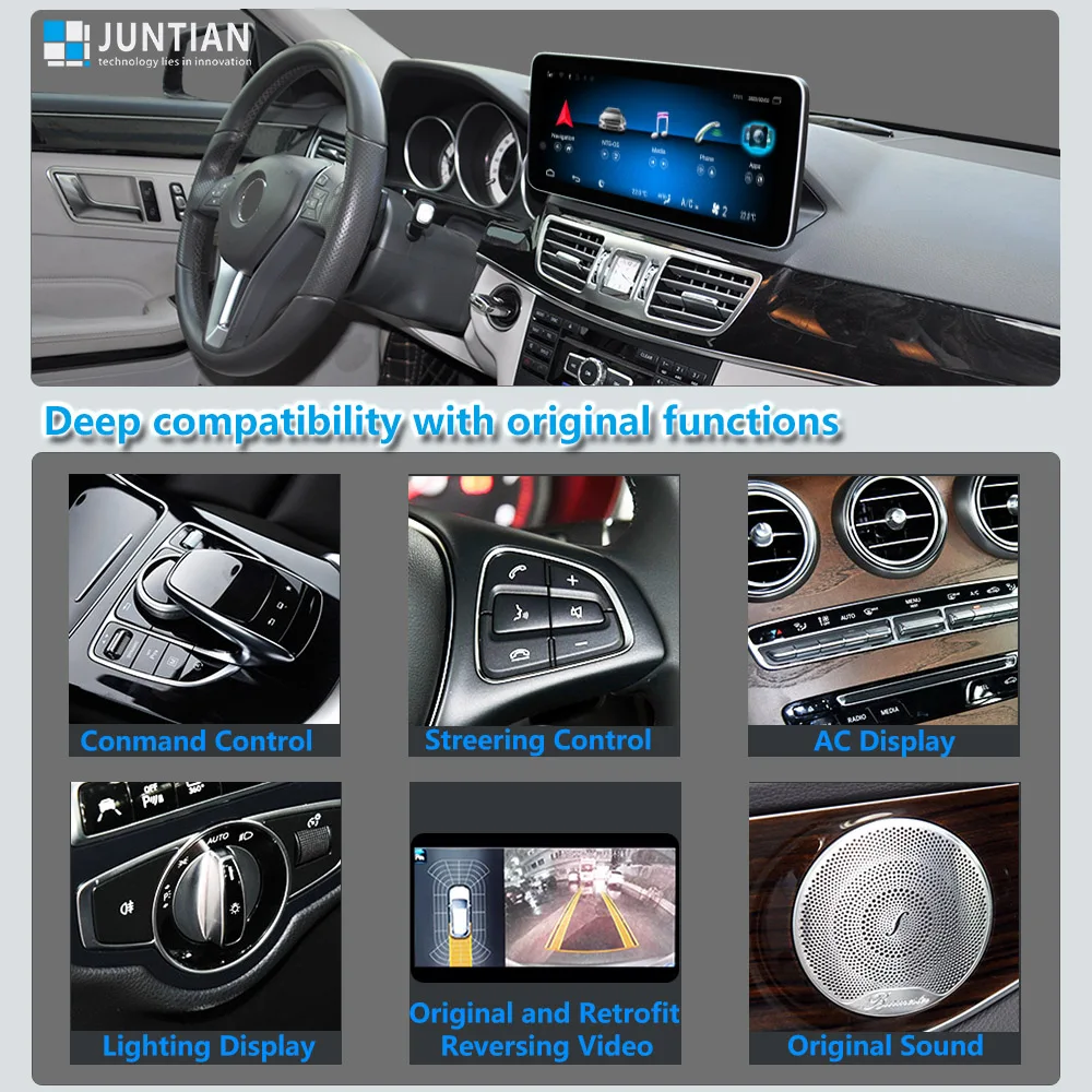 Для Mercedes Benz E Class W212 S212 2009 2010 2011 2012 Android 11 8-ядерный автомобильный радиоприемник