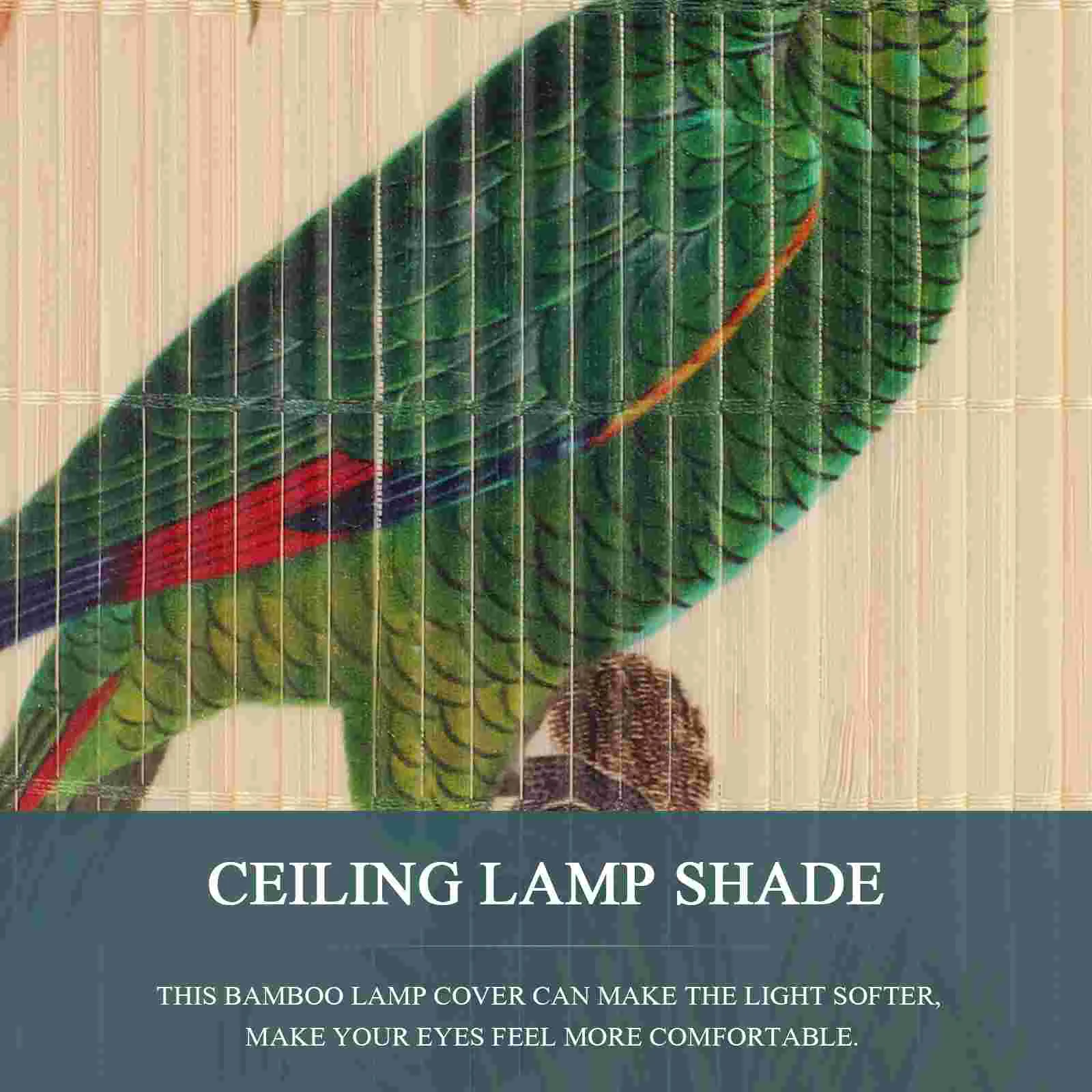 

Vintage Lamp Shade Decorative Bamboo Lampshade Pendant Light Shade Home Decoration