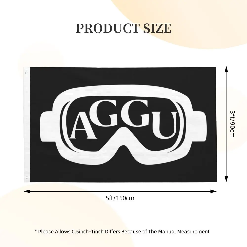 Новый горнолыжный двухсторонний баннер Aggu флаг бриза декоративный для сада