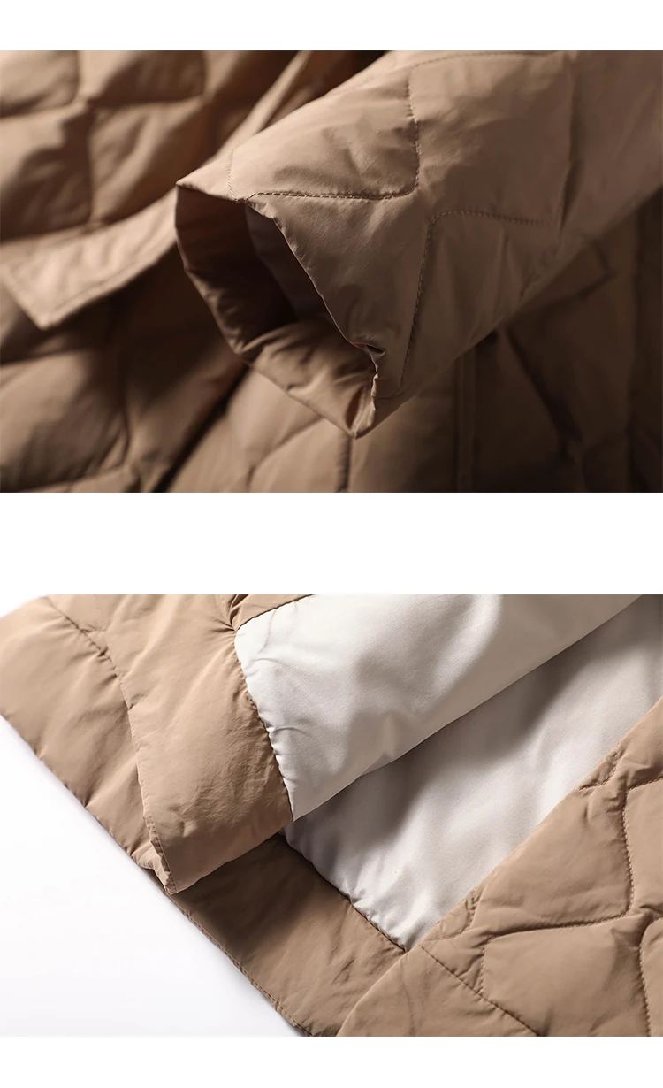 High-quality 90% White Goose Down Jacket Women  Autumn/Winter  Korean Thin  Casacos De Inverno Feminino  Parkas Hooded