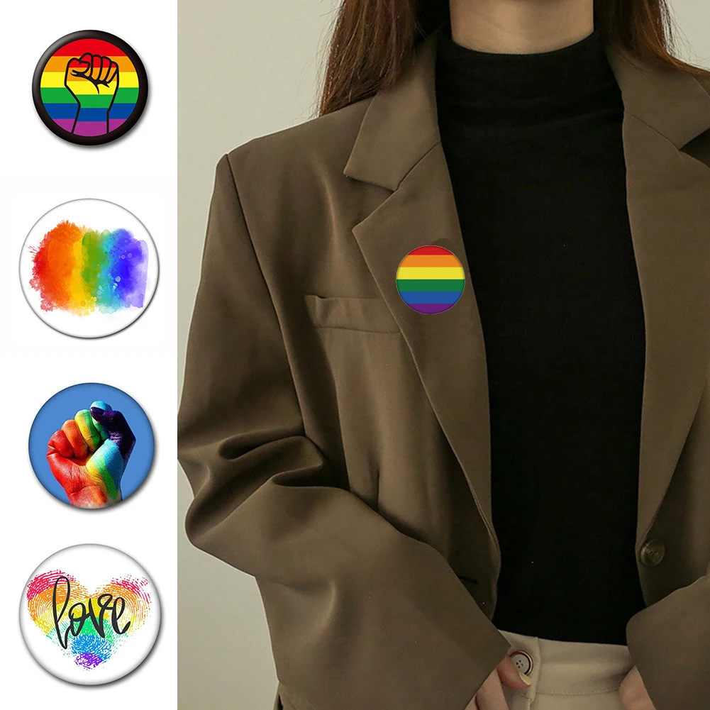 

Fashion Colorful Enamel Pin Brooches For Women Cartoon Creative Mini Rainbow Metal Brooch Pins Denim Hat Badge Collar Jewelry