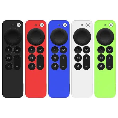 2021 Anti-Lost Protective Case For Apple TV 4K 2nd Gen Siri Remote Control Anti-Slip Durable Silicon Shockproof Cover