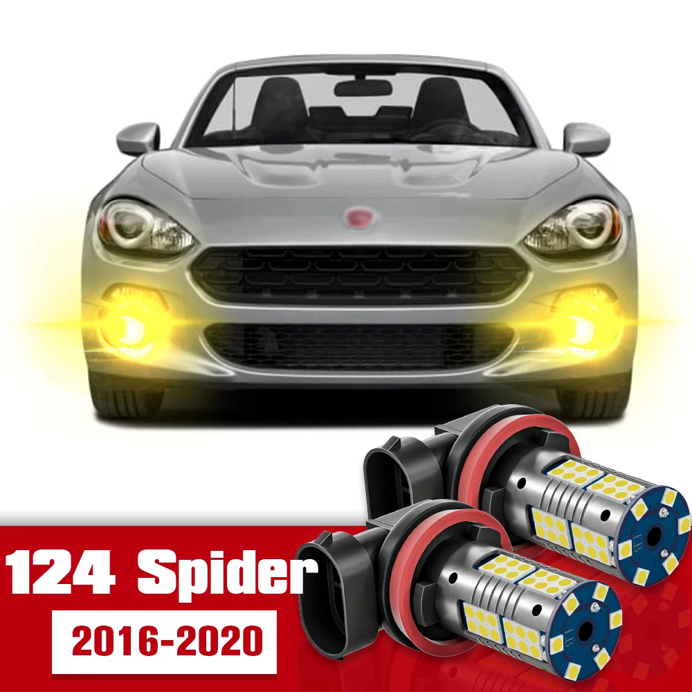 

2pcs Front Fog Light Accessories LED Bulb Lamp For Fiat 124 Spider 2016 2017 2018 2019 2020