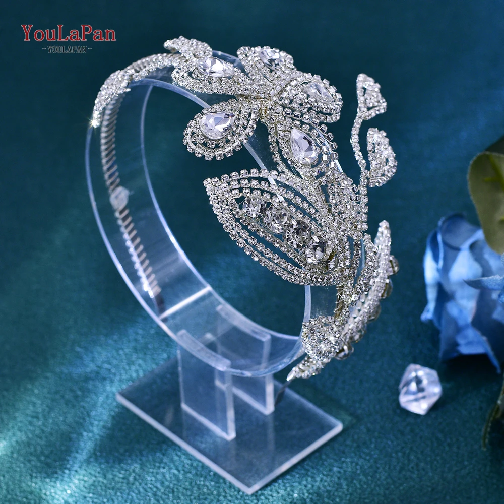 Модная женская обруч для волос YouLaPan свадебная головная повязка с искусственными