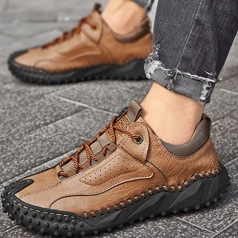 

2023 Autumn Fashion Men's Leather Casual Shoes Comfortable Breathable Business Shoes Sports Shoes Driving Shoes Men's Loafers