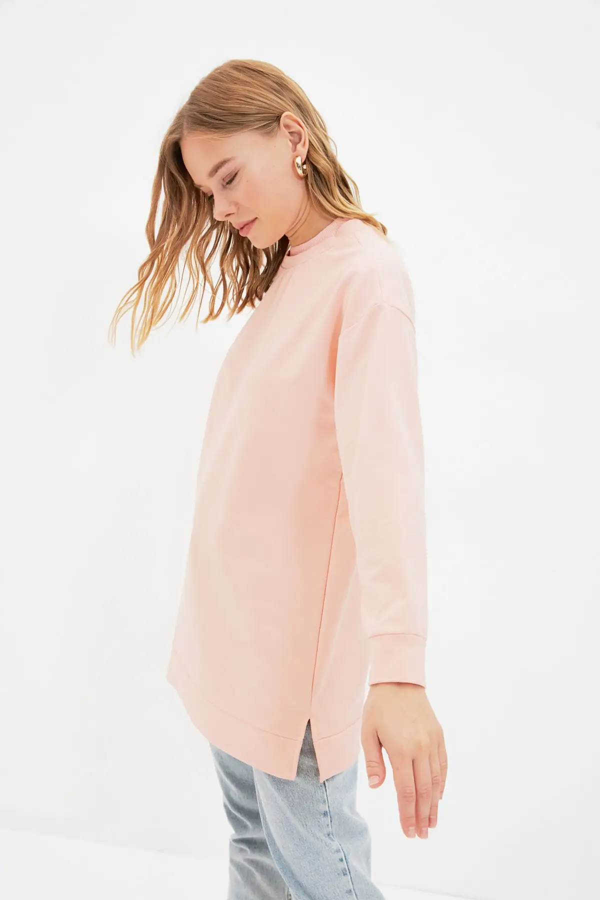 Базовая Трикотажная Толстовка с воротником в вертикальном положении TCTAW22TW0196 |