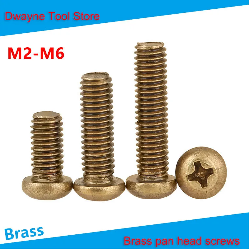 

Copper round head cross machine screw Head screw M2-M6 【20PCS】