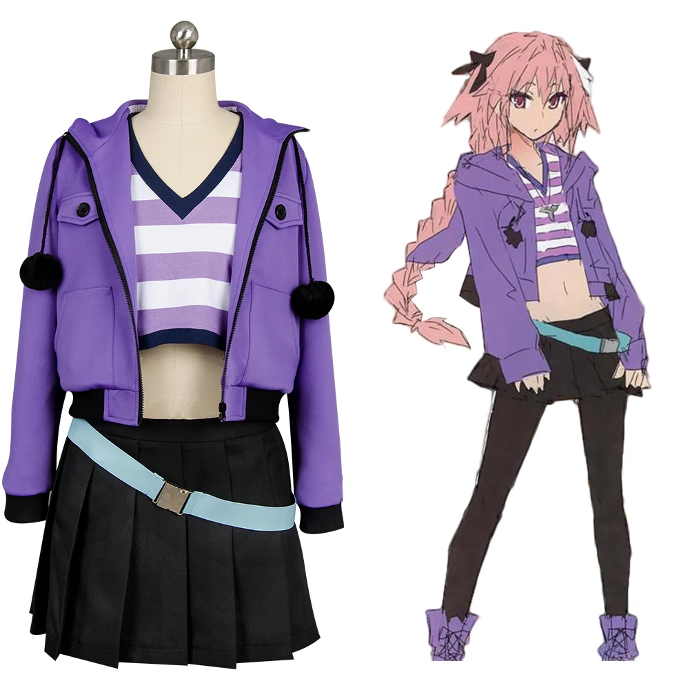 

Fate/Apocrypha FA Rider Astolfo Dress Cosplay Costume For Adult Women Men Halloween Carnival Suit Full Set