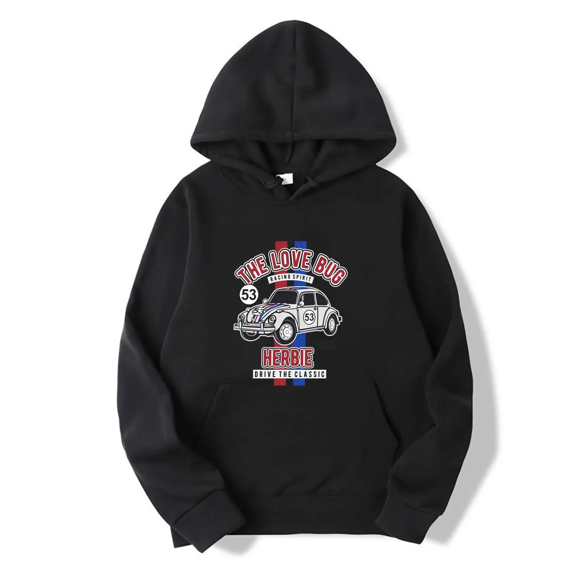 The Love Bug Herbie Drive the Classic No. 53 1963 Movie Fan Hooded sweatshirt