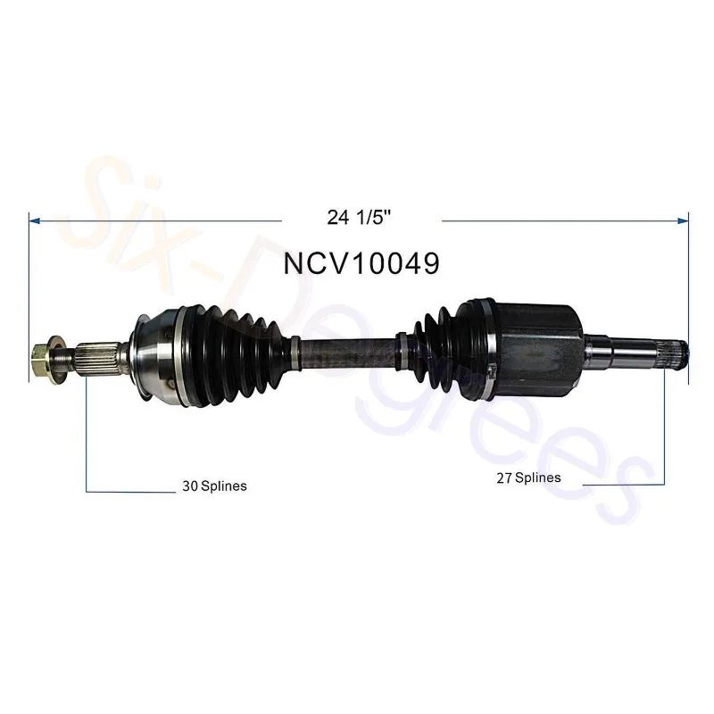 2 передних левого и правого приводных вала (CV-валов) 84628595, 84628596 для Chevrolet Impala 2014-2020, Chevrolet Malibu 2013, 2014, 2015 с передним приводом (FWD) (art.: 3920da2011ba5) - 3920da2011ba5