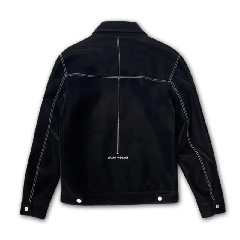 Модные пальто с лацканами на пуговицах карманами и вышивкой Мужская одежда