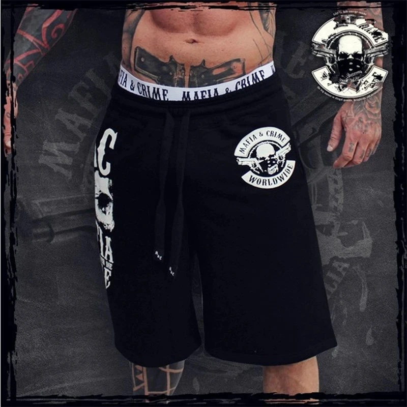 

Шорты-карго мужские повседневные, Простые штаны с надписью, однотонные, брендовая одежда для фитнеса и бодибилдинга, лето 2021