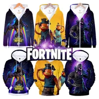 fortnite sweatshirt battle royale 3d printed hoodies pullovers tops men zipper hooded clothing hooded jacket dropshipping