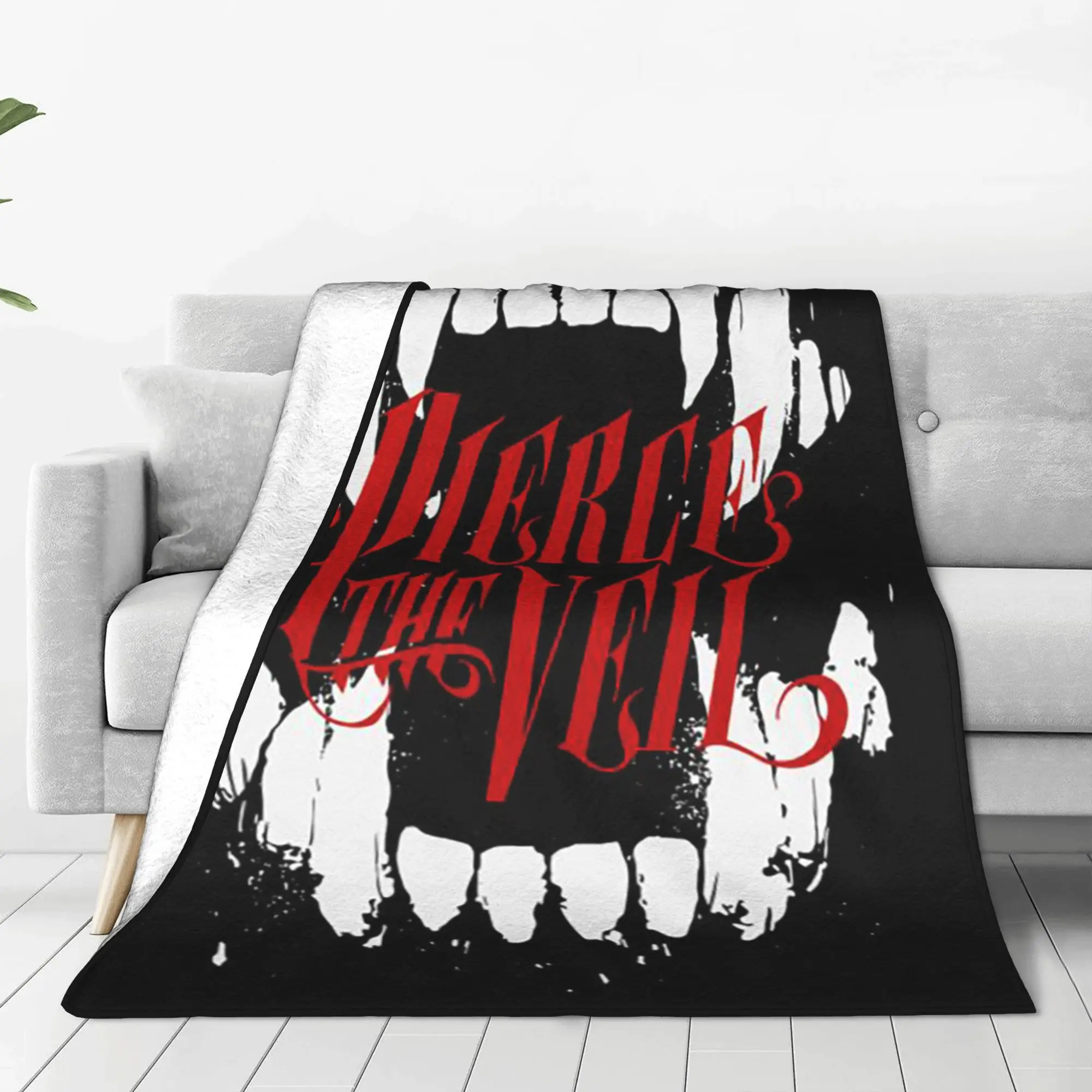 Фото Одеяла для пирса The Veil Band PTV в стиле панк, многофункциональное флисовое одеяло для дивана, одеяло для дома, спальни, офиса, покрывало №4