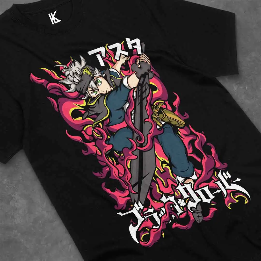 Remera de Asta подарок для любителя аниме хлопок s-16xl все размеры