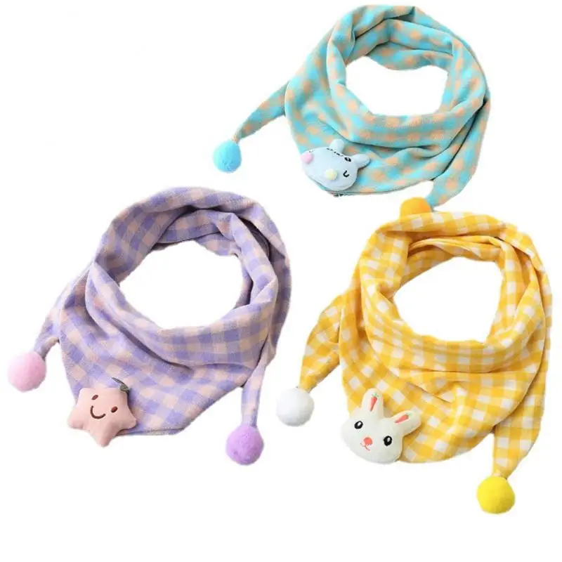 

Breathable Boys Girls Scarf Bibs Soft Triangle Saliva Towel Baby Scarf Toddler Children Neck Wear Triangular Towel Bibs Cartoon